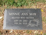 MMI - I10109 - Minnie Ann Maw nee Gilbert