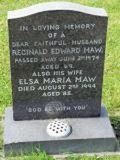 MMI - I15580 - I15578 - Reginald Edward Maw - Elsa Maria Weingaertner