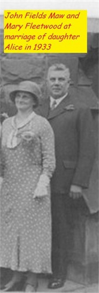 M1621 - John Fields Maw & Mary Fleetwood 1933